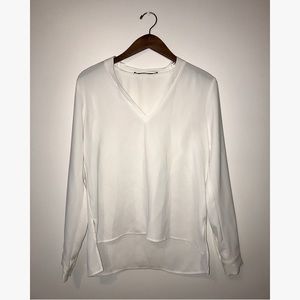 Zara white blouse